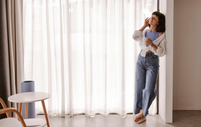 The Elegant Ease: Home with Linen Curtains cover picture