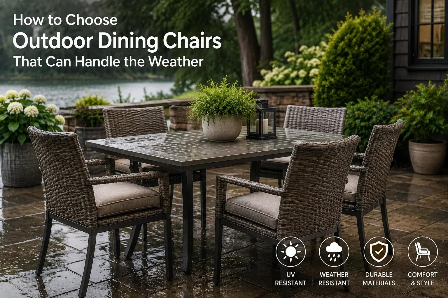 How to Choose Outdoor Dining Chairs That Can Handle the Weather cover picture