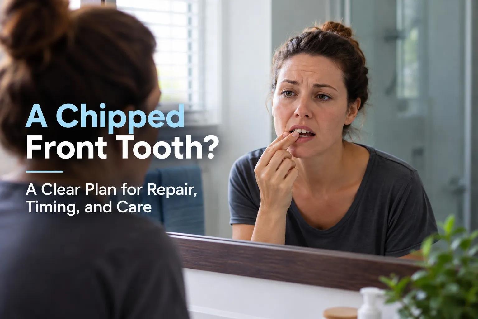 Chipped front tooth repair