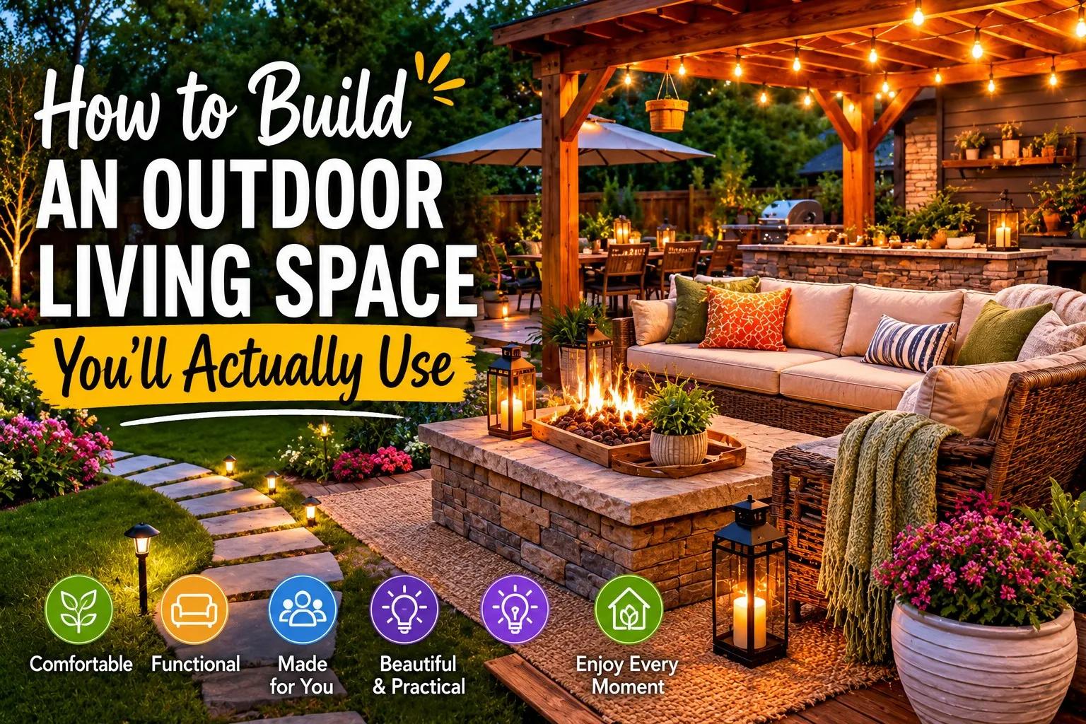 How to Build an Outdoor Living Space You'll Actually Use cover picture