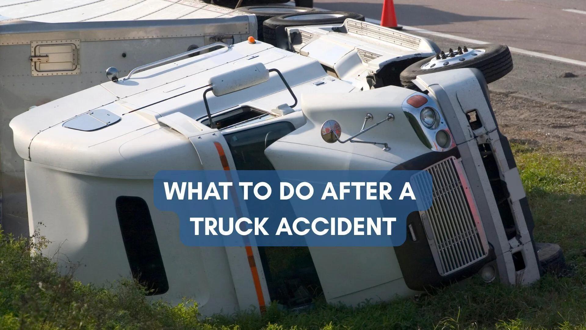 What Should You Do Immediately After A Truck Accident? cover picture