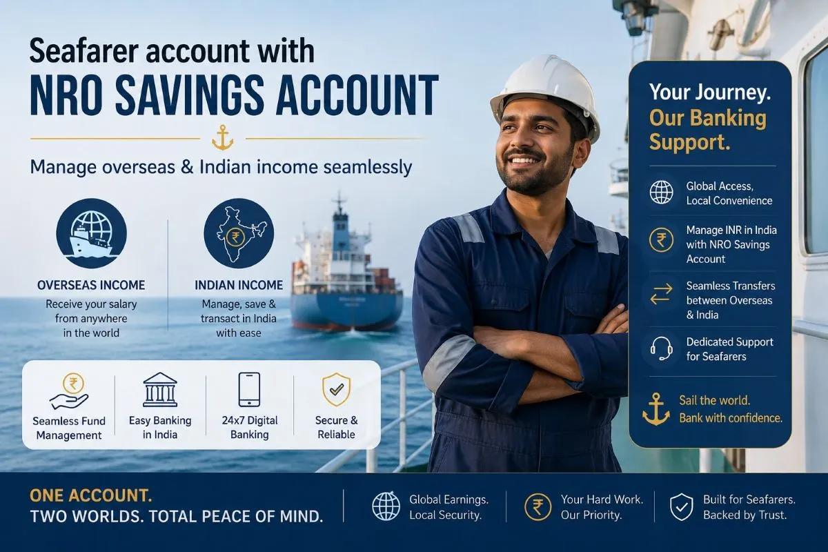 Seafarer account with NRO savings account: manage overseas & Indian income seamlessly cover picture