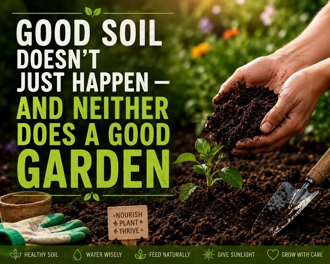 Good Soil Doesn't Just Happen — And Neither Does a Good Garden cover picture