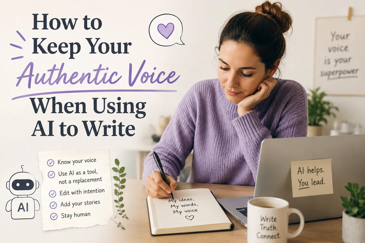 How to Keep Your Authentic Voice When Using AI to Write cover picture
