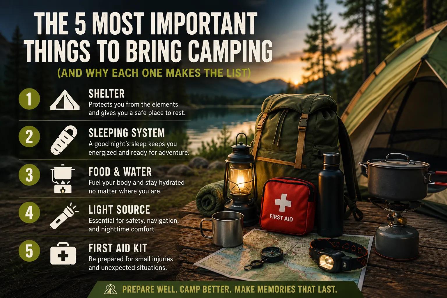 The 5 Most Important Things to Bring Camping (And Why Each One Makes the List) cover picture