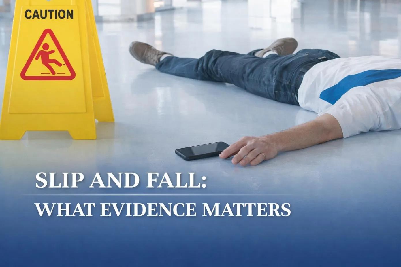 What Evidence Matters Most After A Slip And Fall? cover picture