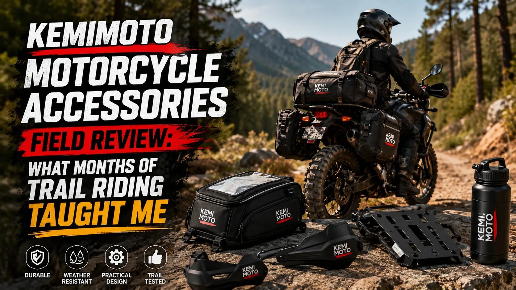 Kemimoto Motorcycle Accessories Field Review: What Months of Trail Riding Taught Me cover picture