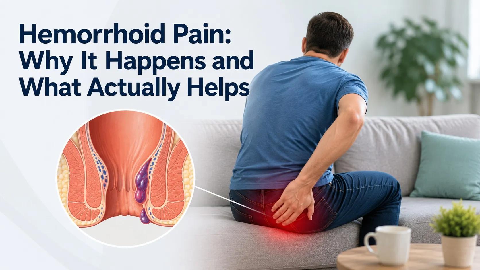 Hemorrhoid Pain: Why It Happens and What Actually Helps cover picture