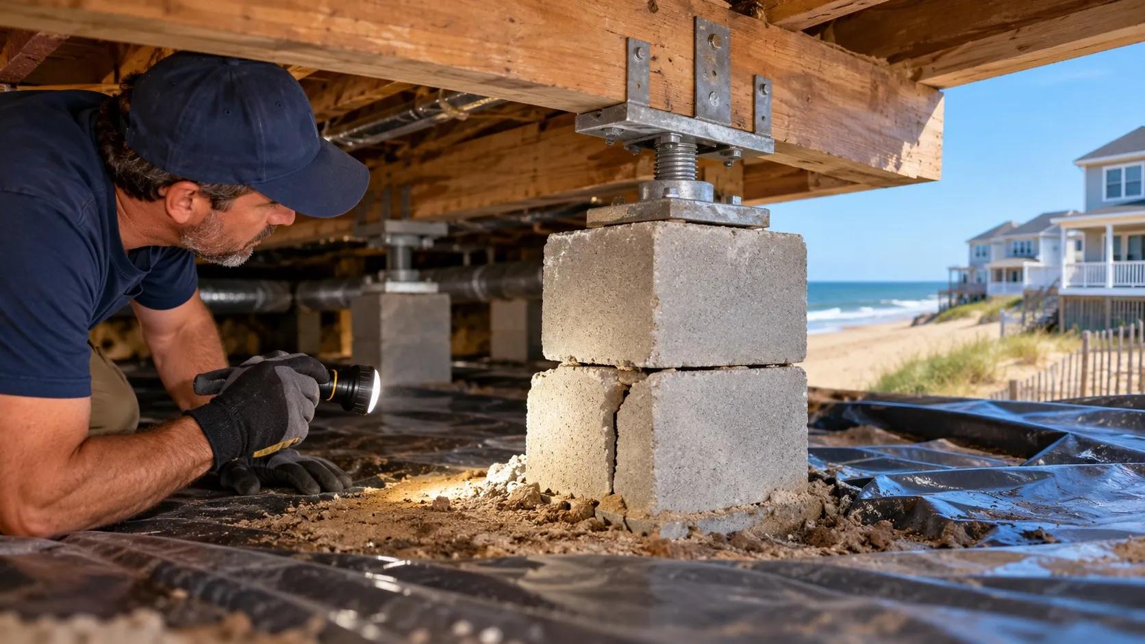 How Can Virginia Beach Homeowners Tell If Crawl Space Support Piers Are Moving? cover picture