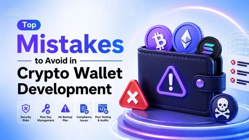 Top Mistakes to Avoid in Crypto Wallet Development cover picture