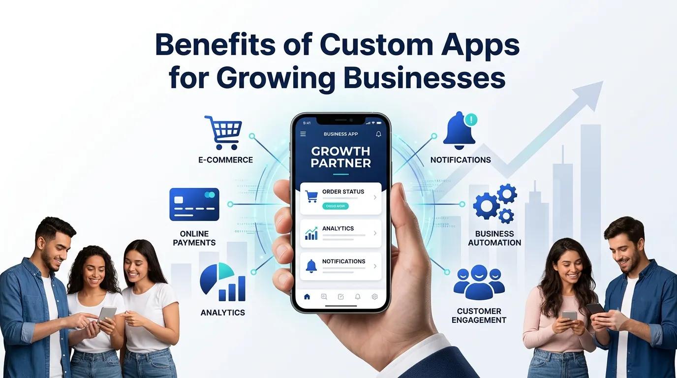 Benefits of Custom Apps for Growing Busi cover picture