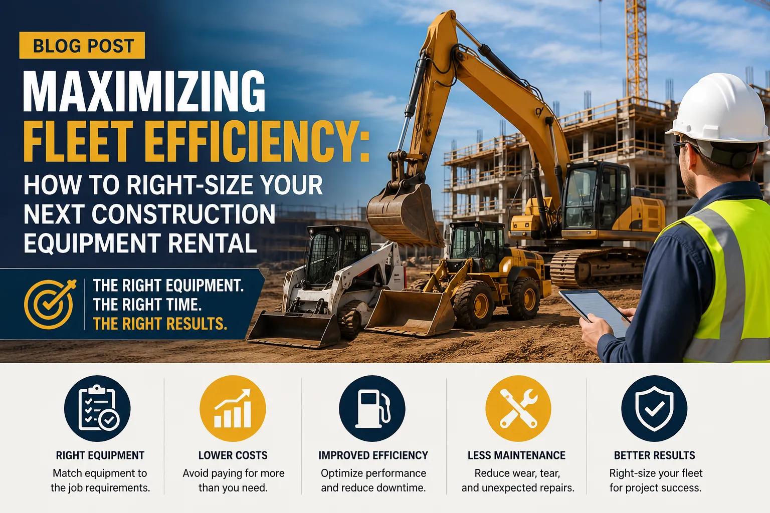 Maximizing Fleet Efficiency: How to Right-Size Your Next Construction Equipment Rental cover picture