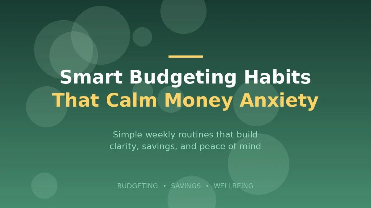 Smart Budgeting Habits That Reduce Money Anxiety in 30 Days cover picture