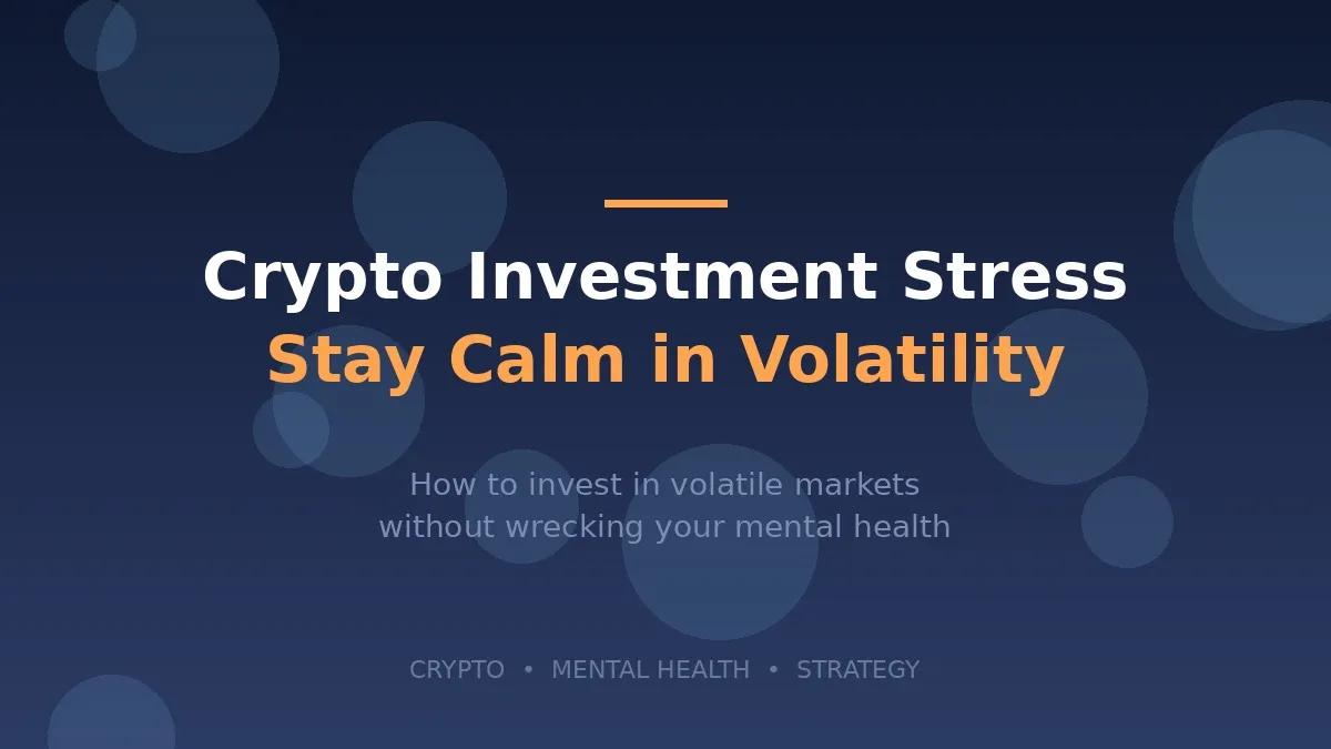 Crypto Investment Stress: How to Stay Calm Without Burning Out cover picture
