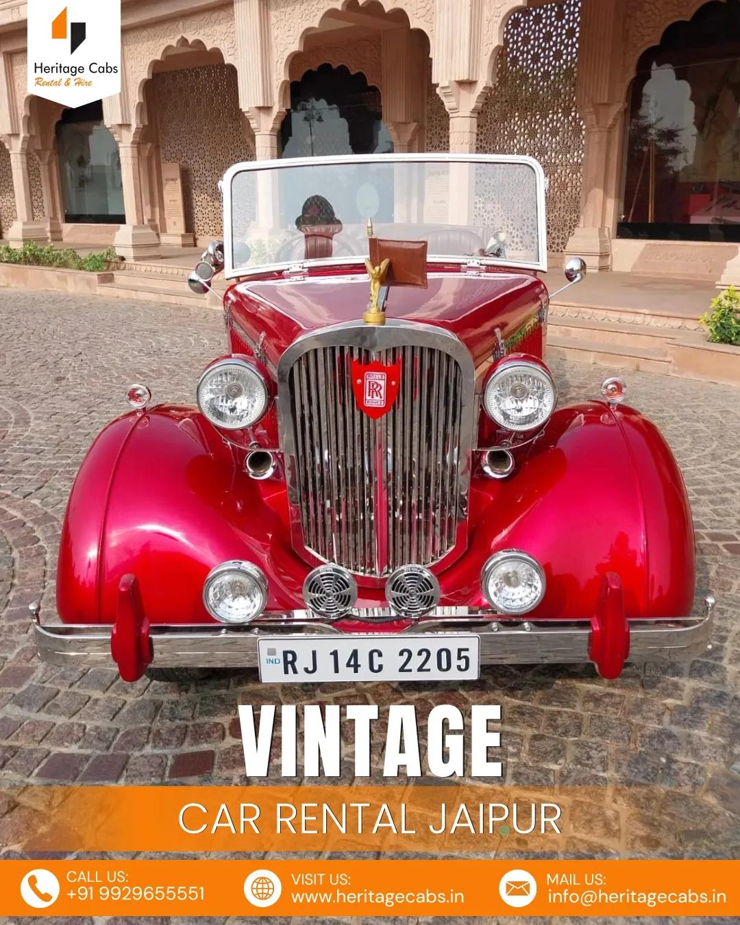 Explore Jaipur in Style with Luxury Vintage Car Rental Services cover picture