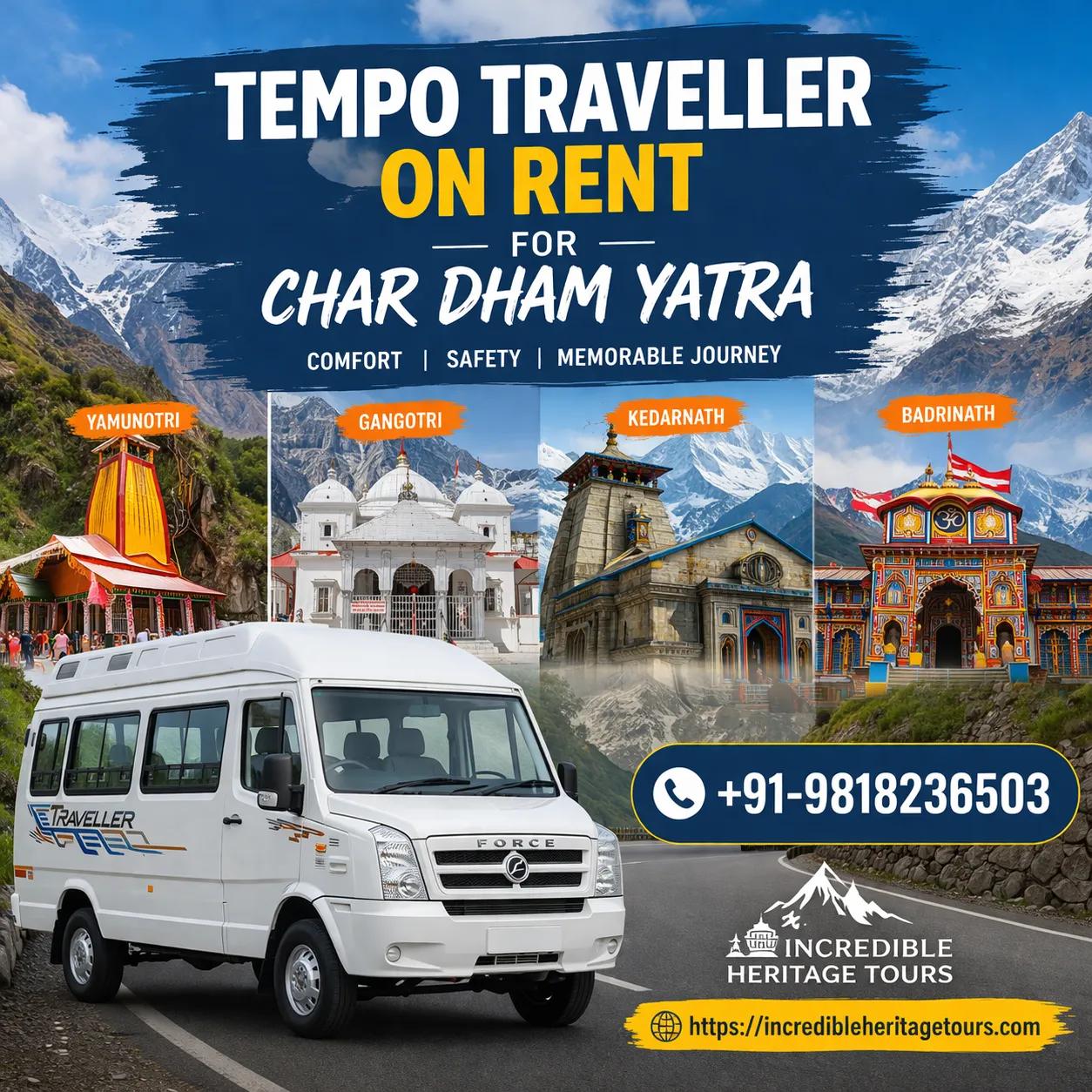 Travel to Char Dham Yatra 2026 By Car from Delhi cover picture