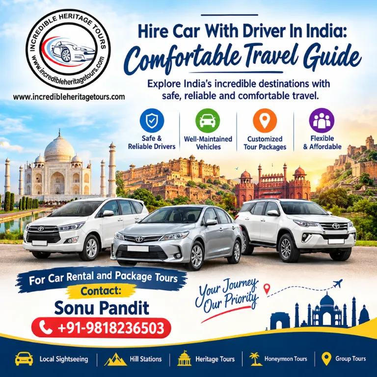 Hire Car With Driver In India: Comfortable Travel Guide cover picture