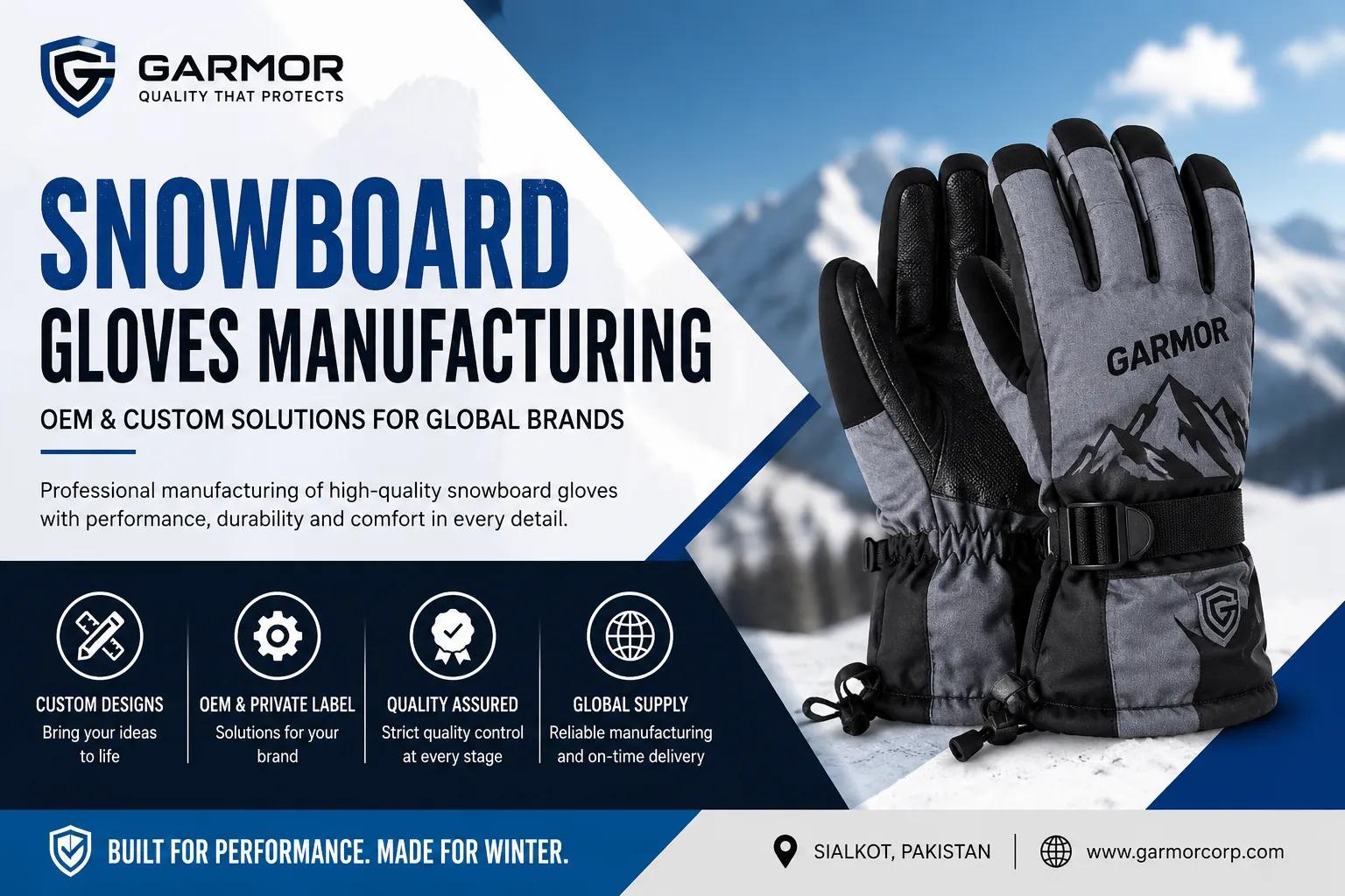 Snowboard Gloves Manufacturer in Pakistan - Garmor cover picture