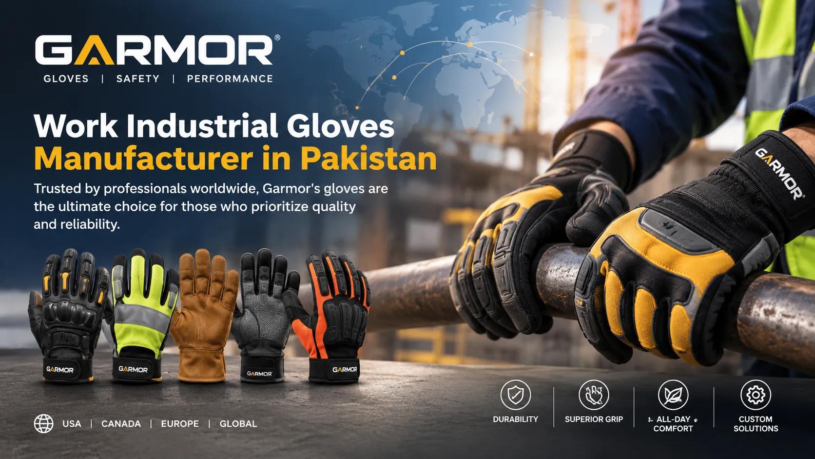 Work Industrial Gloves Manufacturer in Pakistan - Garmor cover picture