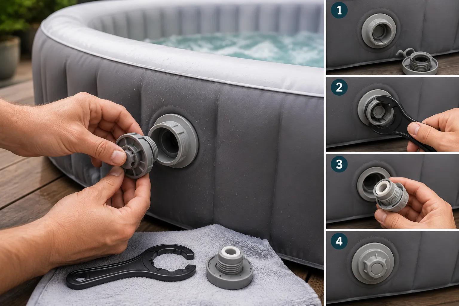 How to Replace Inflatable Hot Tubs Air Valves cover picture