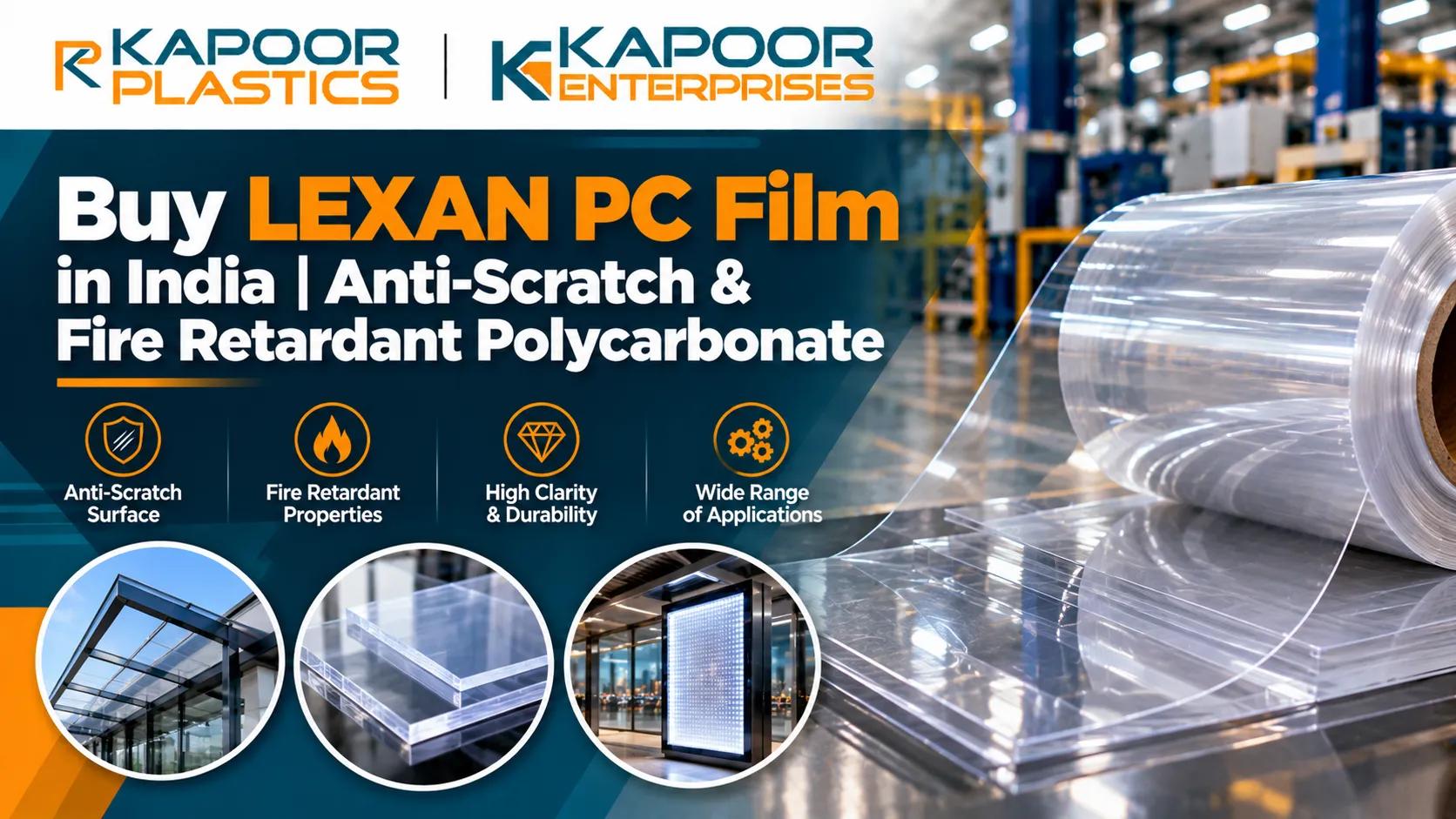 Buy LEXAN PC Film in India | Anti-Scratch & Fire Retardant Polycarbonate cover picture