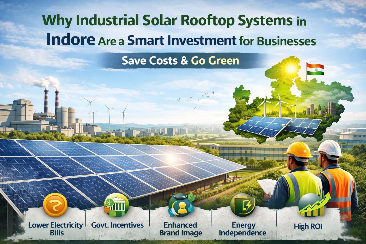 Industrial Solar Rooftop in Indore: A Smart & Sustainable Power Choice for Businesses cover picture