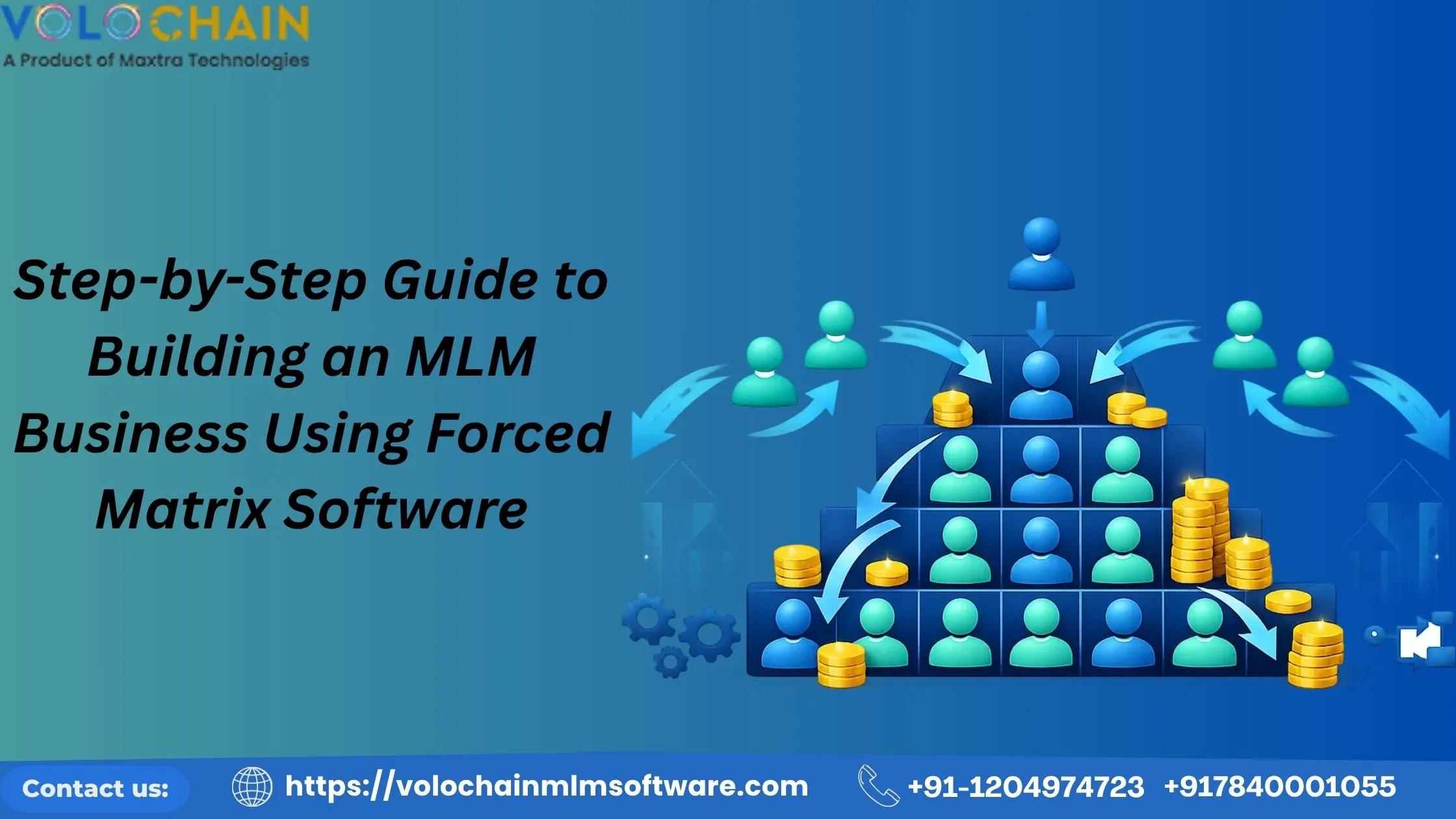 Step-by-Step Guide to Building an MLM Business Using Forced Matrix Software cover picture