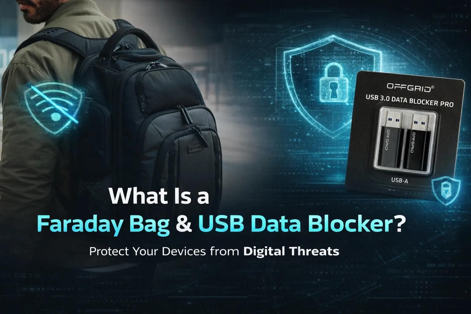 What Is a Faraday Bag & USB Data Blocker? Complete 2026 Guide by Offgrid cover picture