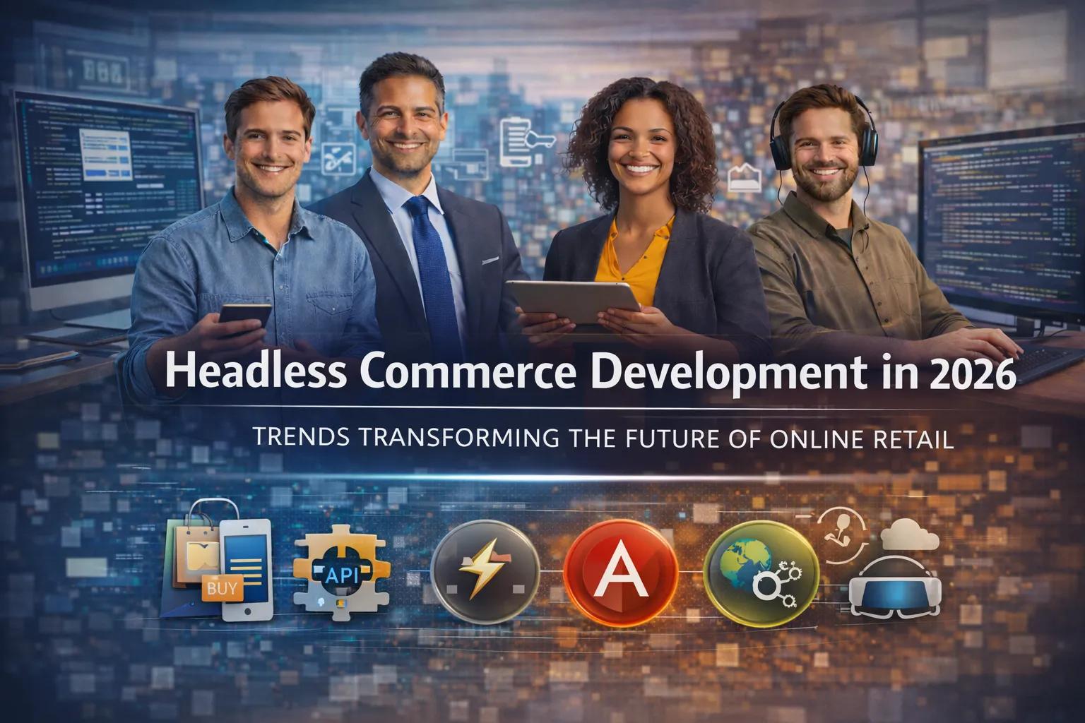 Headless Commerce Development in 2026: Trends Shaping Online Retail. cover picture