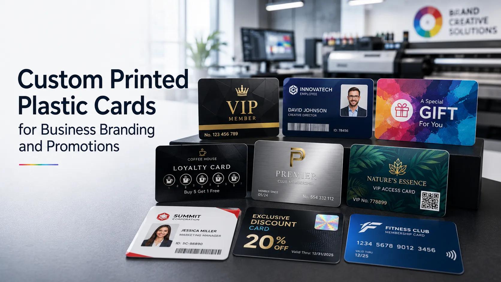 Custom Printed Plastic Cards for Business Branding and Promotions cover picture