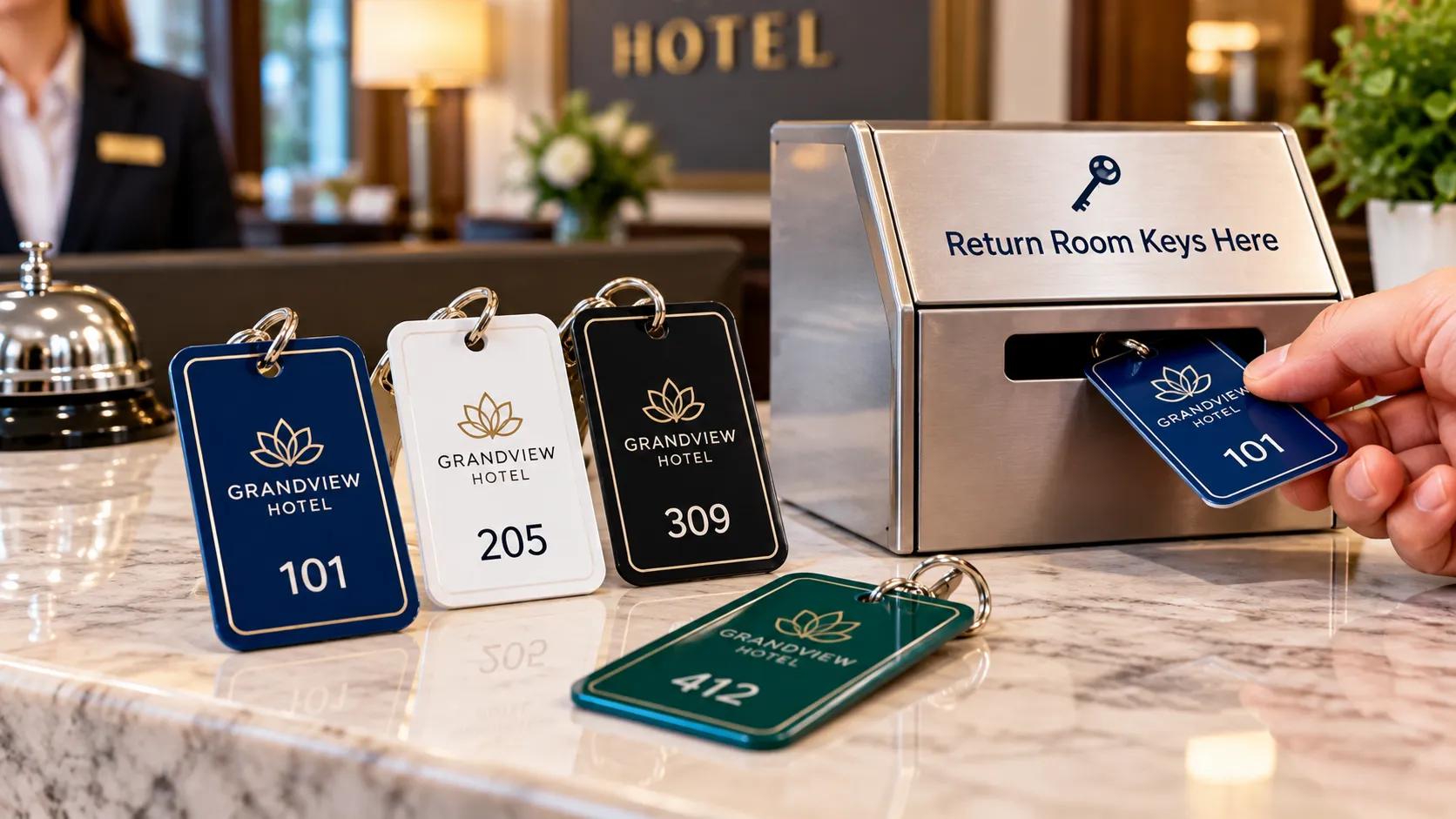How Custom Hotel Key Tags Help Guests Return Room Keys cover picture