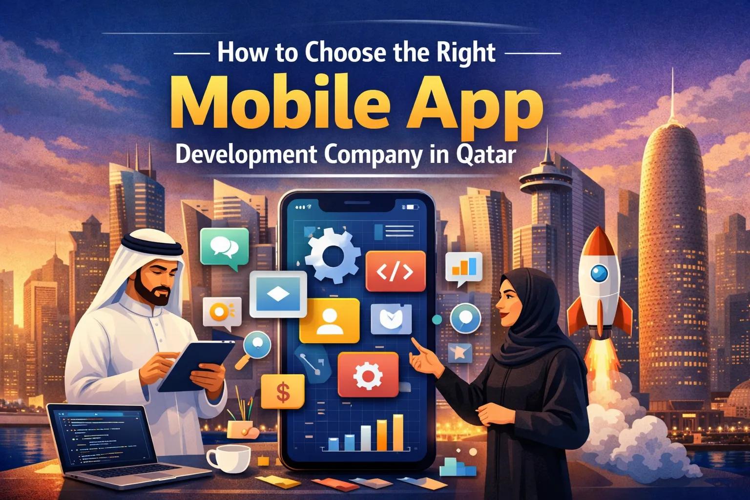 How to Choose the Right Mobile App Development Company in Qatar cover picture