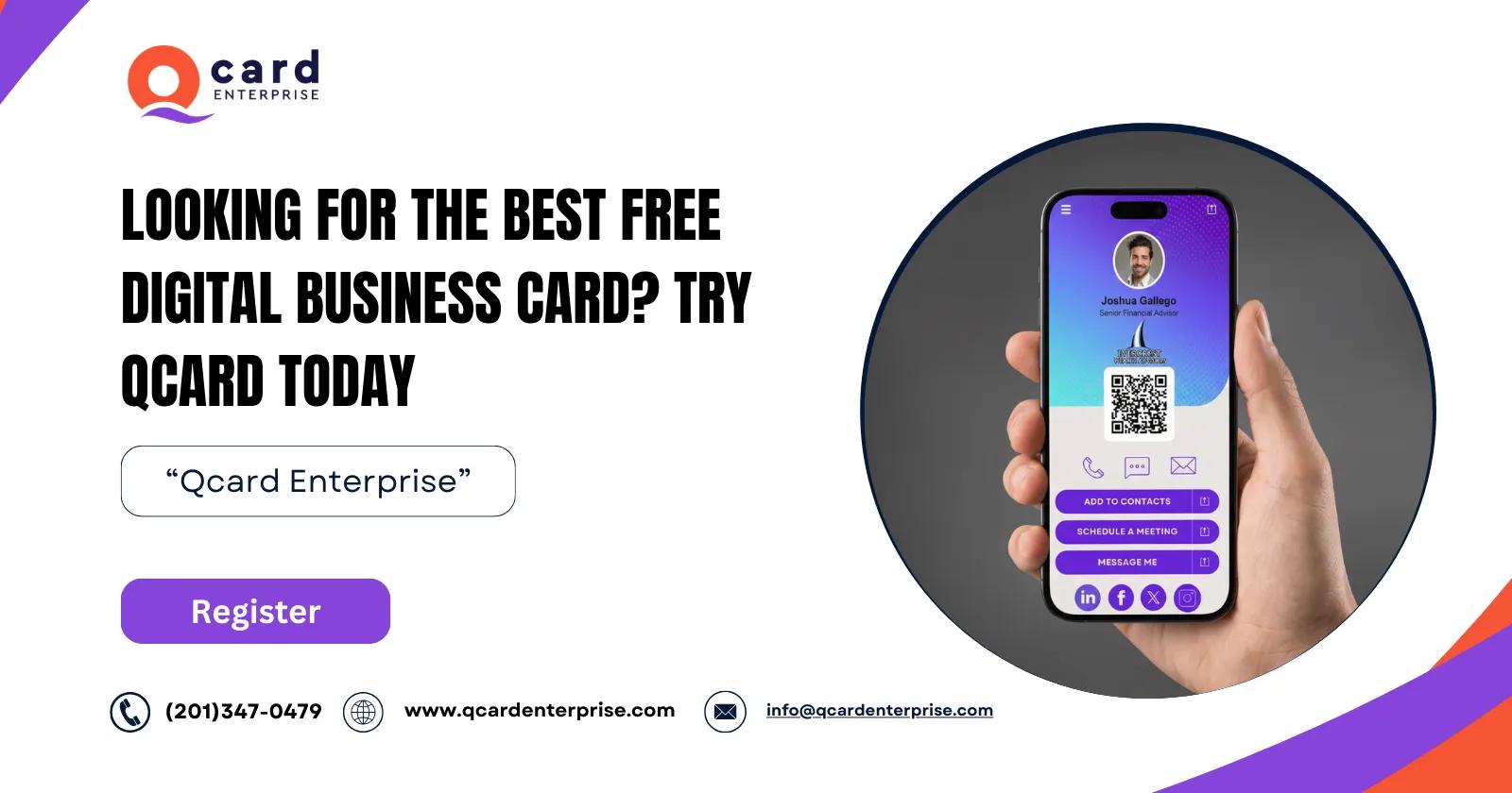 Looking for the Best Free Digital Business Card? Try QCard Today cover picture