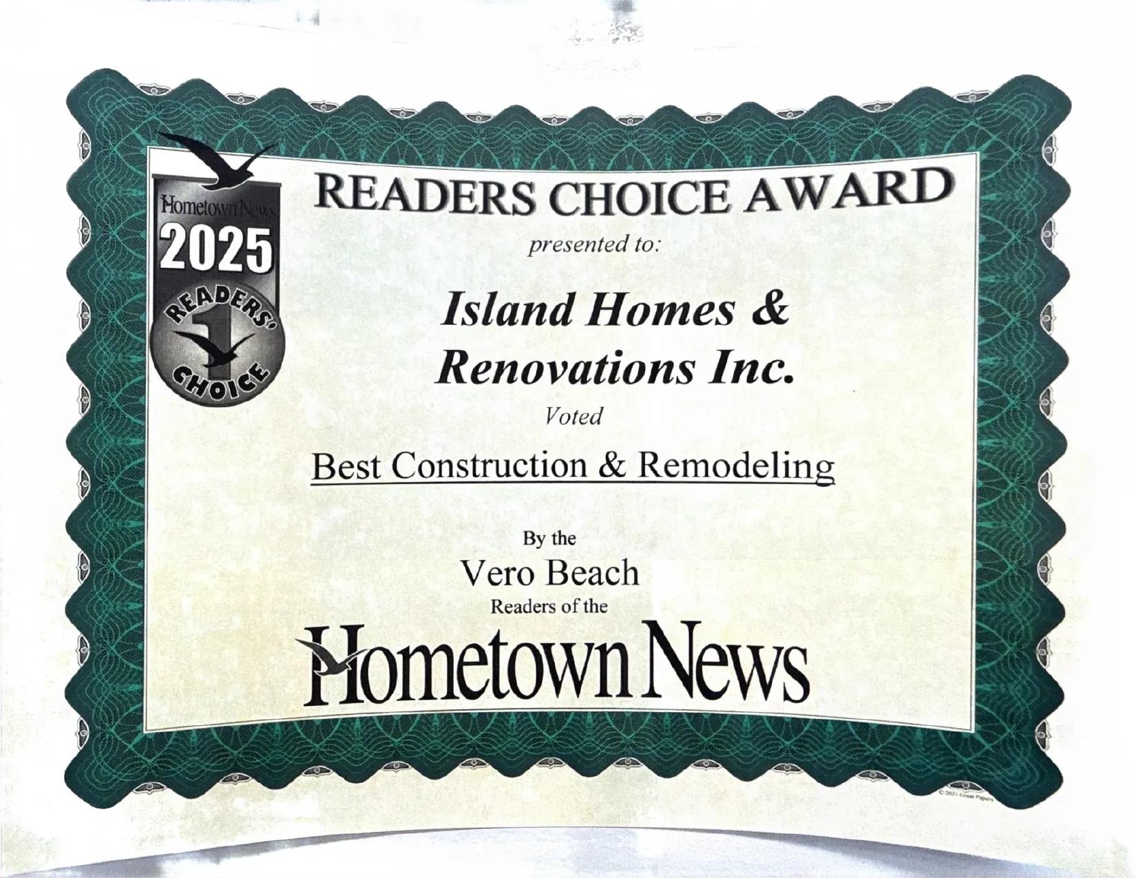 Island Homes & Renovations Honored with Prestigious Awards, Solidifying Its Status Among Top Bathroom, Kitchen, and Condo Remodeling Companies in Vero Beach, Florida cover picture
