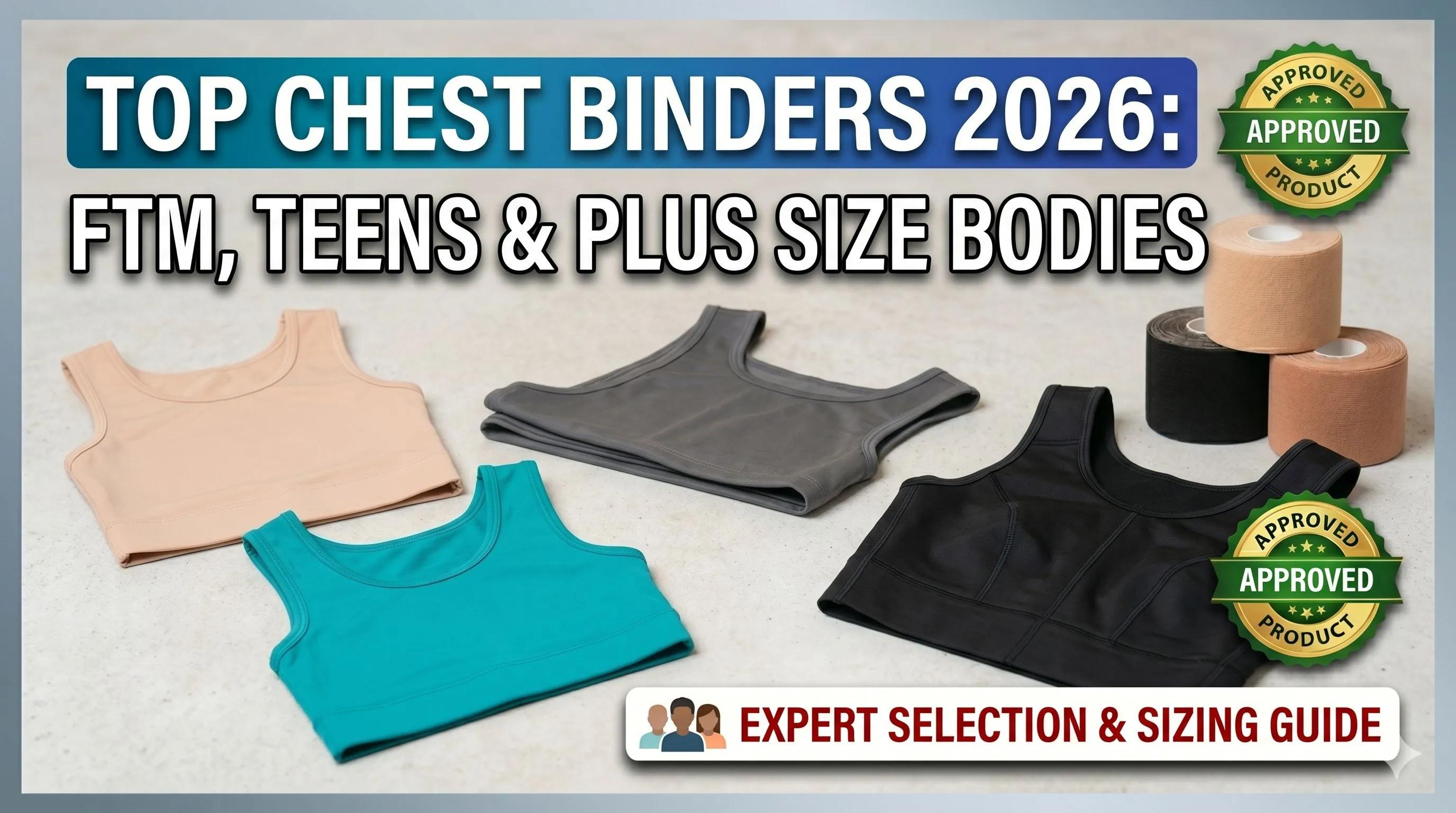 Top Chest Binders for FTM, Teens & Plus Size Bodies 2026 cover picture