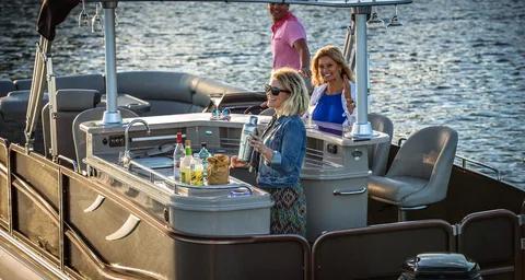 Luxury Family Pontoon Boats for Fun Group Adventures cover picture