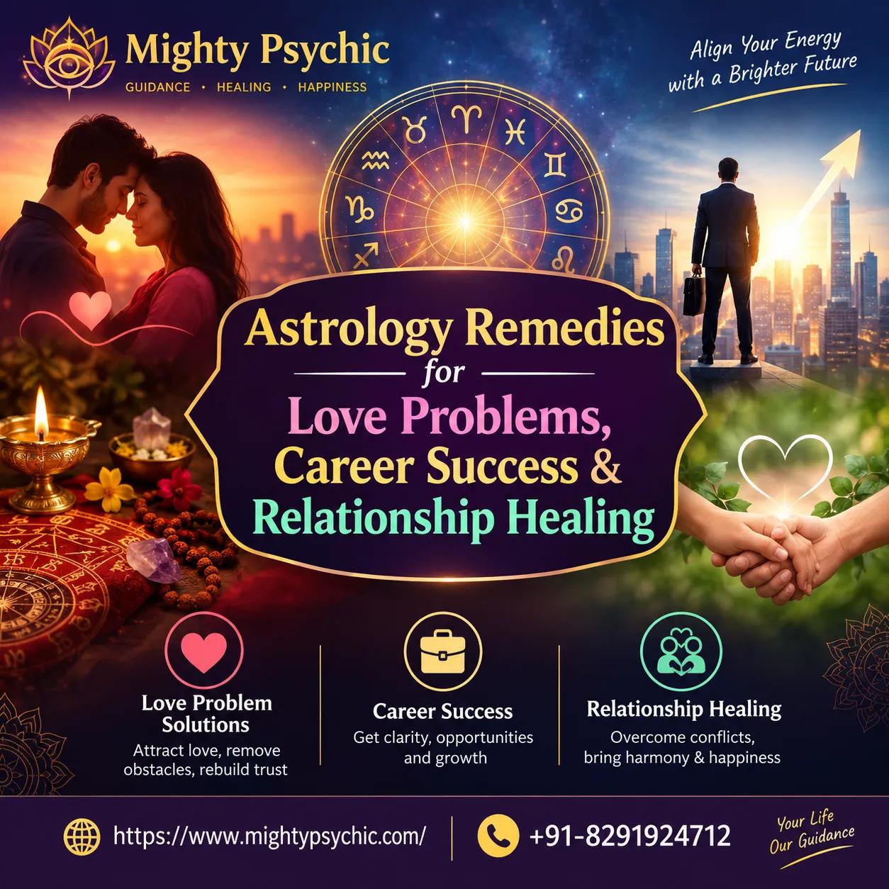 Astrology Remedies for Love Problems, Career Success & Relationship Healing cover picture