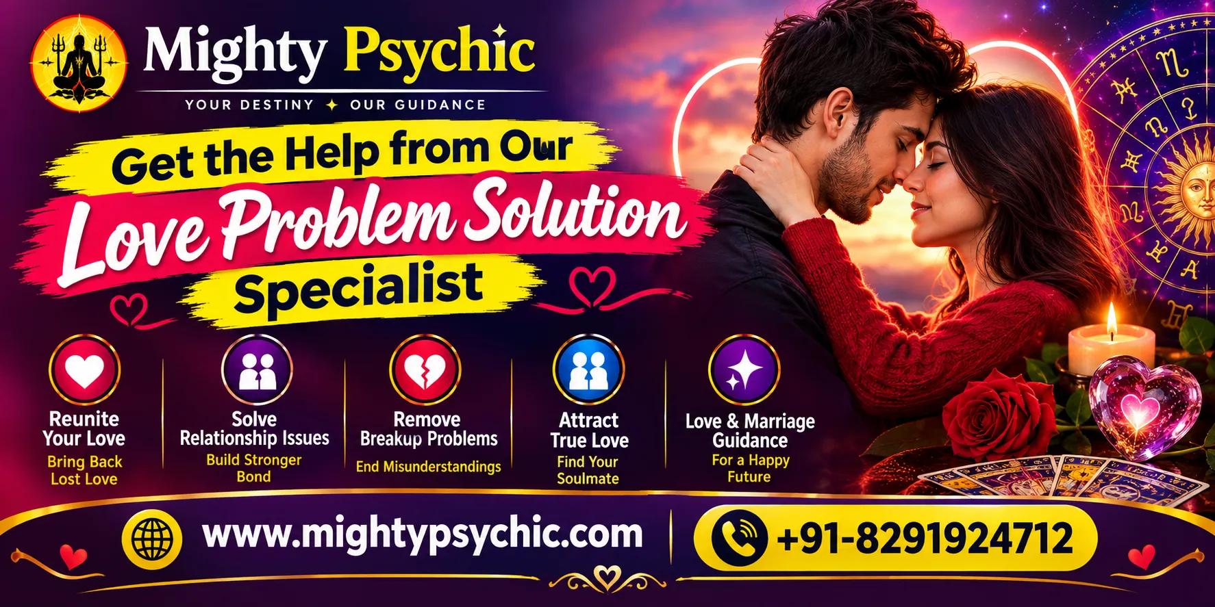 Get Help from Mighty Psychic: Love Problem Solution Specialist cover picture