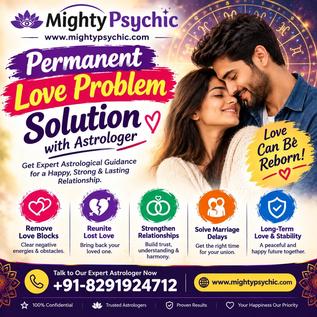 Permanent Love Problem Solution with Astrologer cover picture