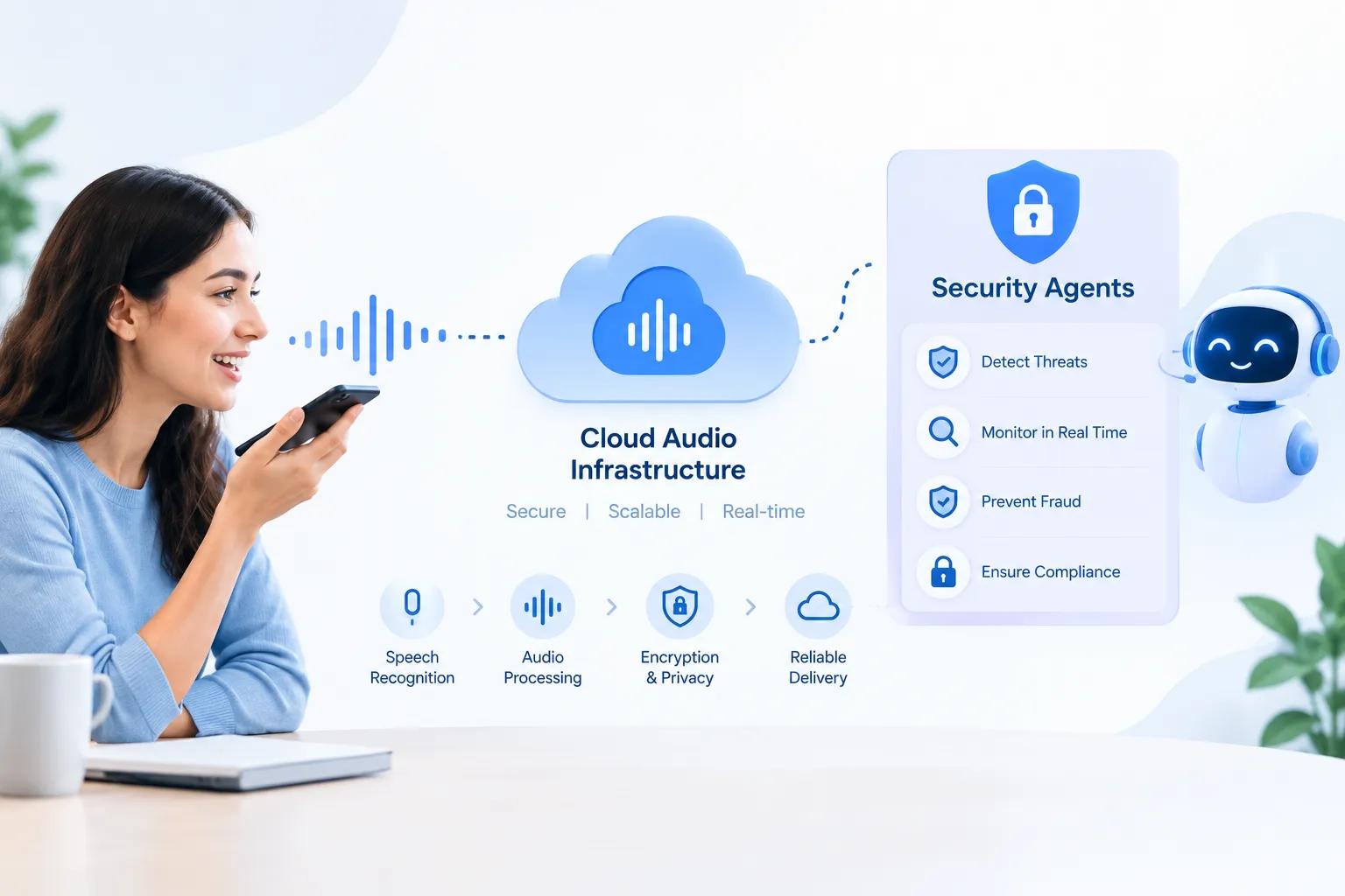 The Quiet Infrastructure Behind Voice AI: Cloud Audio Meets Security Agents cover picture