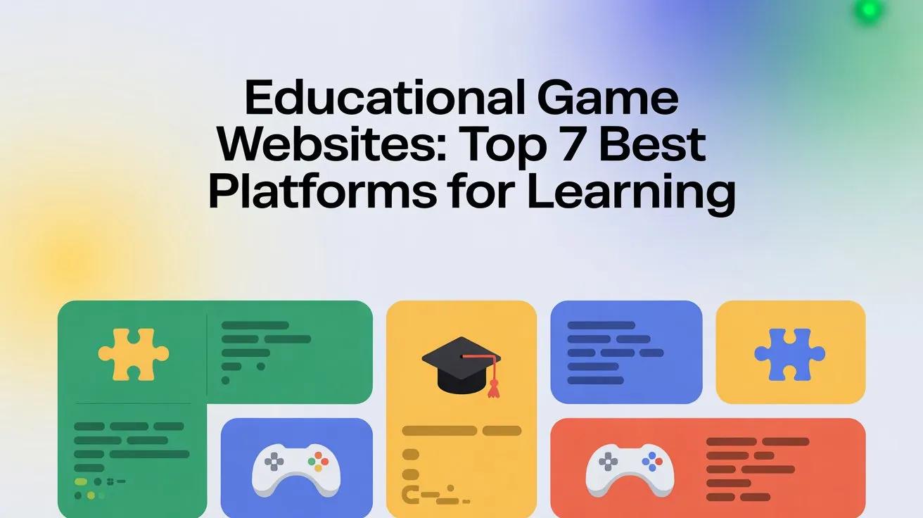 Educational Game Websites: Top 7 Best Platforms for Learning cover picture