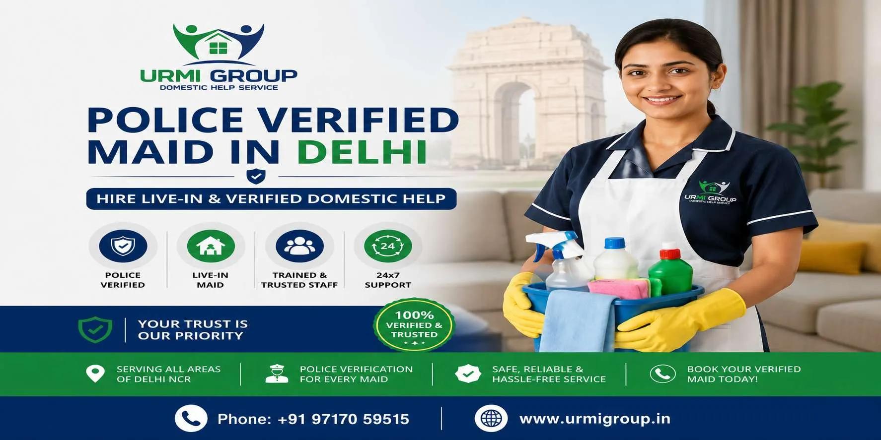 Police Verified Maid in Delhi – The Smart Choice for a Safe and Comfortable Home cover picture