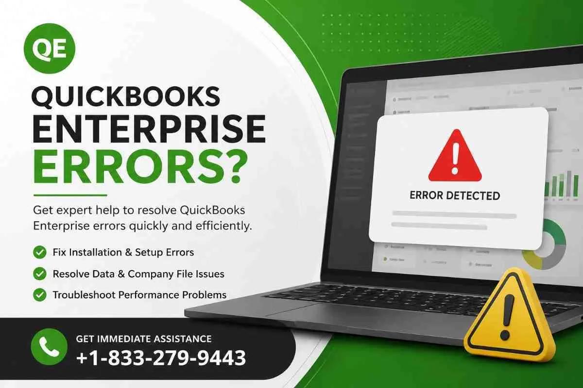 Seven Common Quickbooks Enterprise Errors and Their best Fixes cover picture