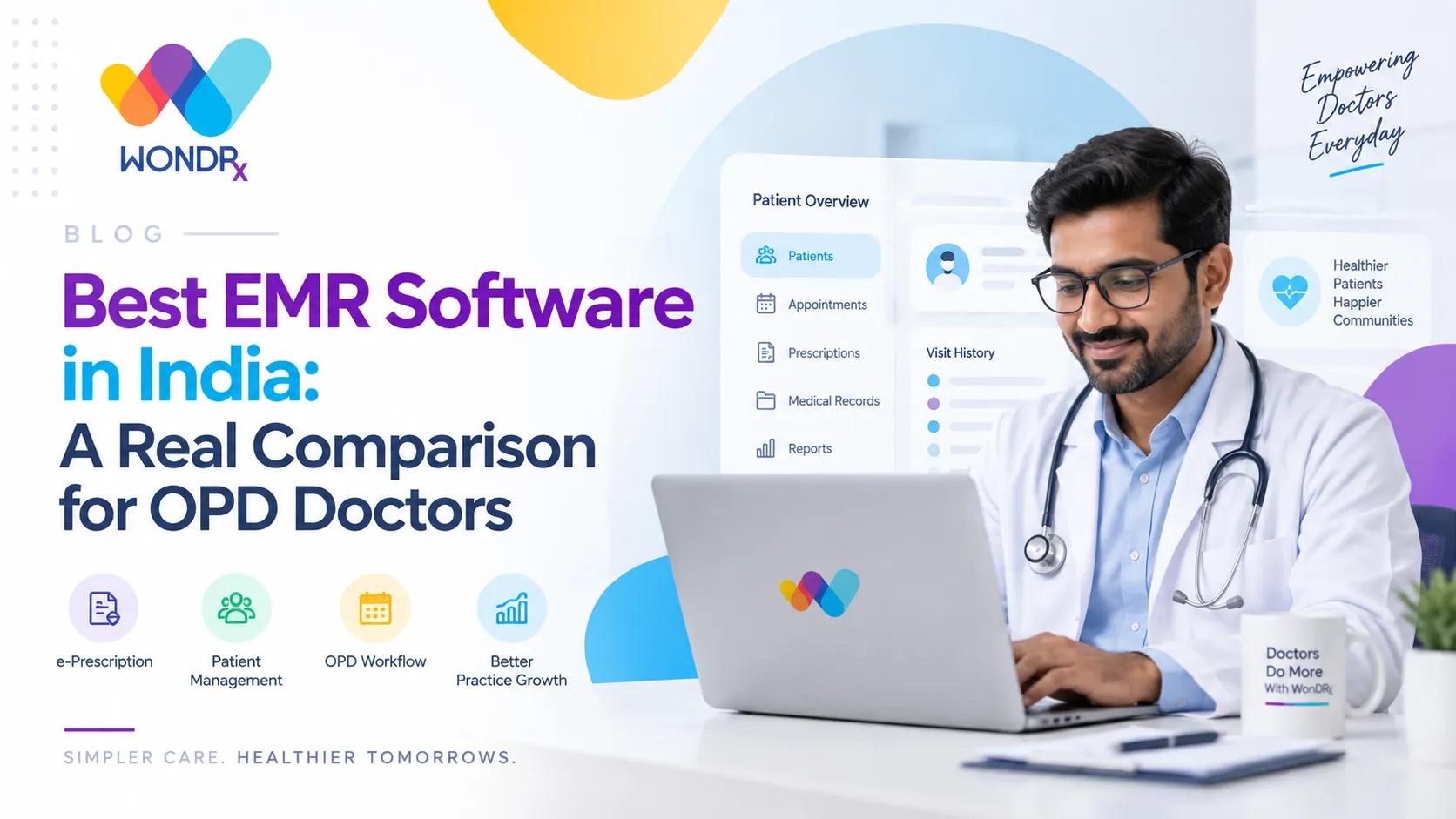 Best EMR Software in India: A Real Comparison for OPD Doctors cover picture