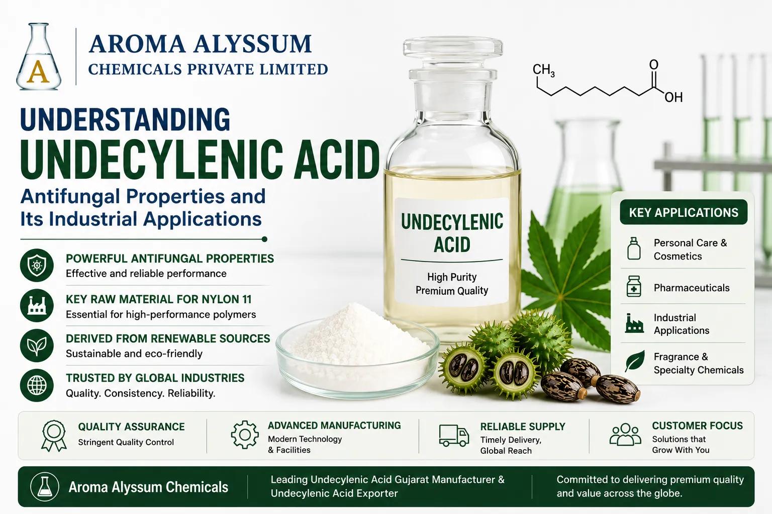 Understanding Undecylenic Acid Antifungal Properties and Its Industrial Applications cover picture