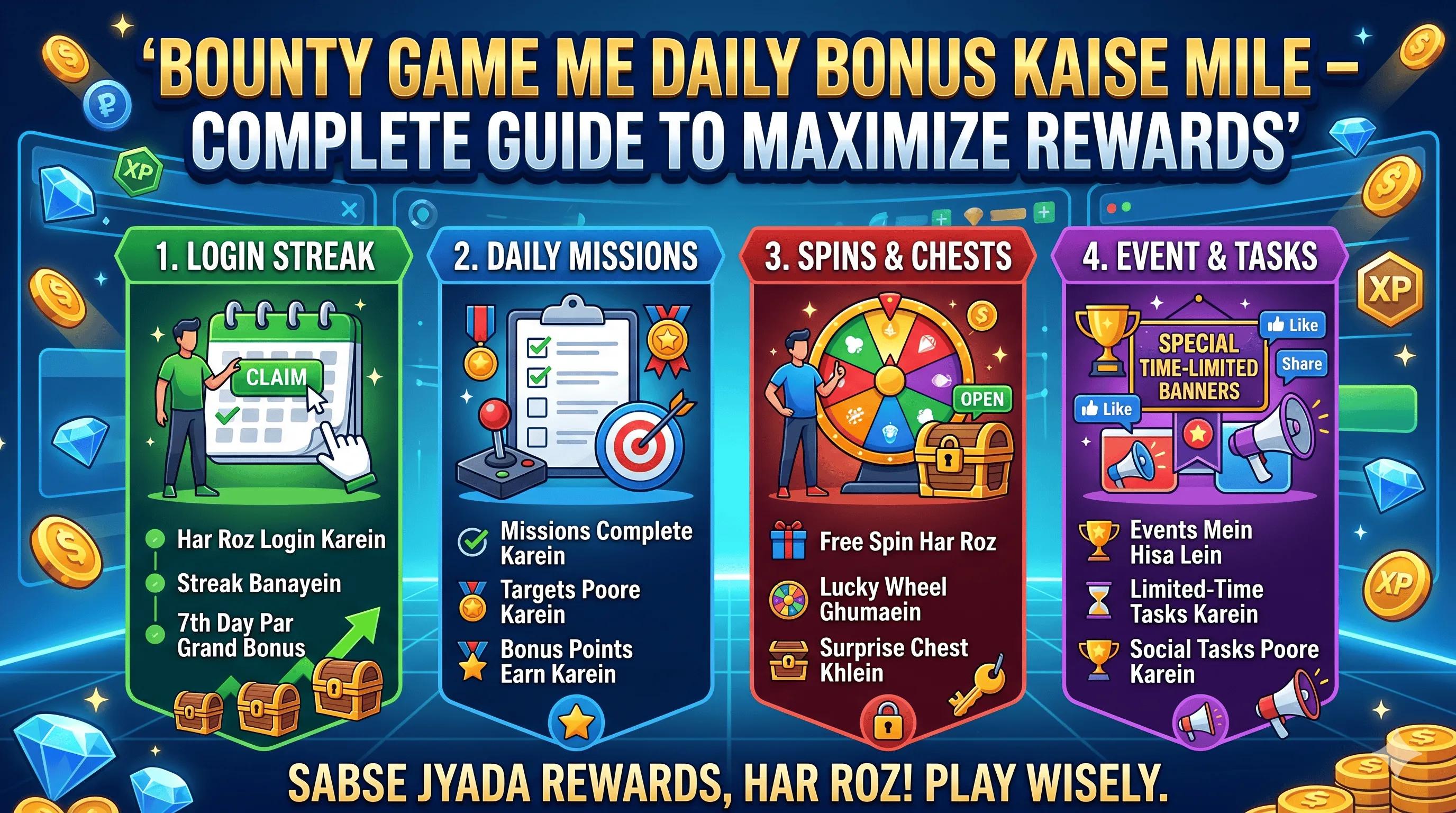 Bounty Game Me Daily Bonus Kaise Mile – Complete Guide to Maximize Rewards cover picture