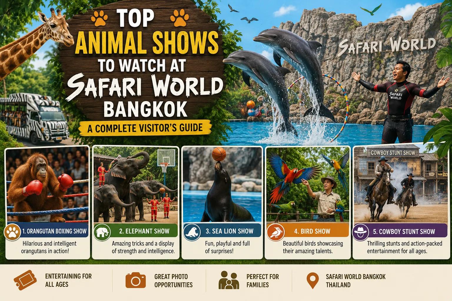 Top Animal Shows to Watch at Safari World Bangkok: A Complete Visitor’s Guide cover picture