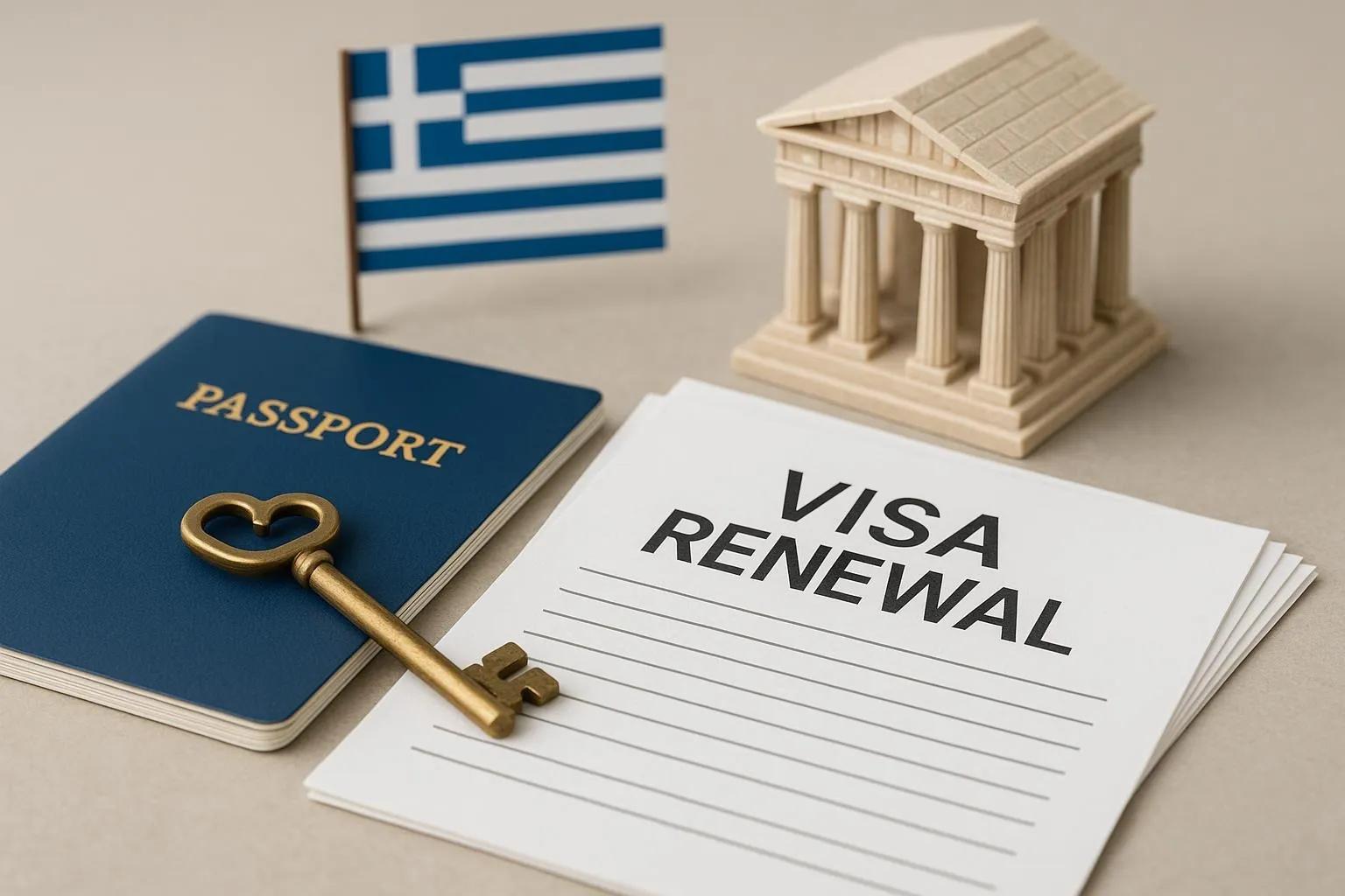 Greece Golden Visa Renewal Documents Checklist by Year 5, 10 and 15 cover picture