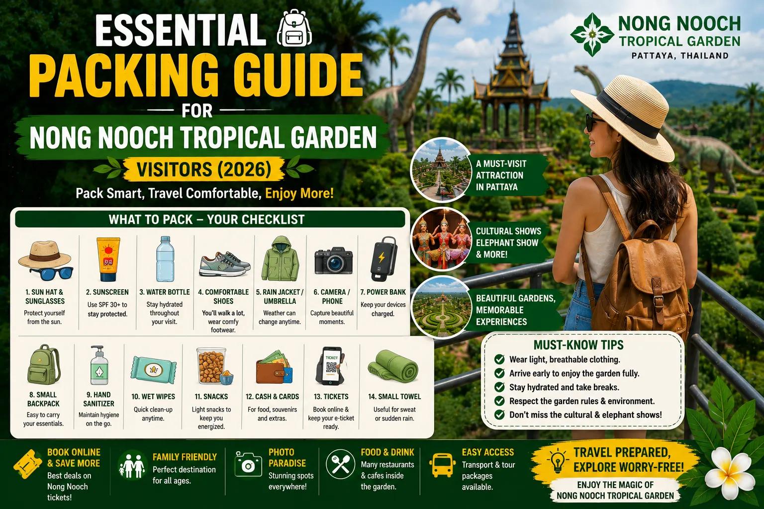 Essential Packing Guide for Nong Nooch Tropical Garden Visitors (2026) cover picture