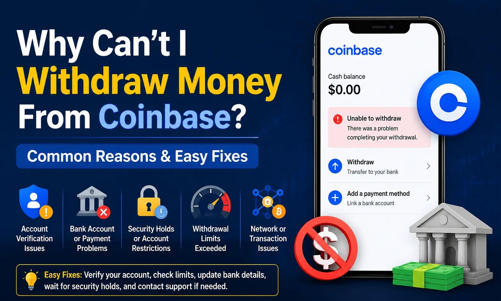 How Do I Withdraw Funds From Coinbase? cover picture